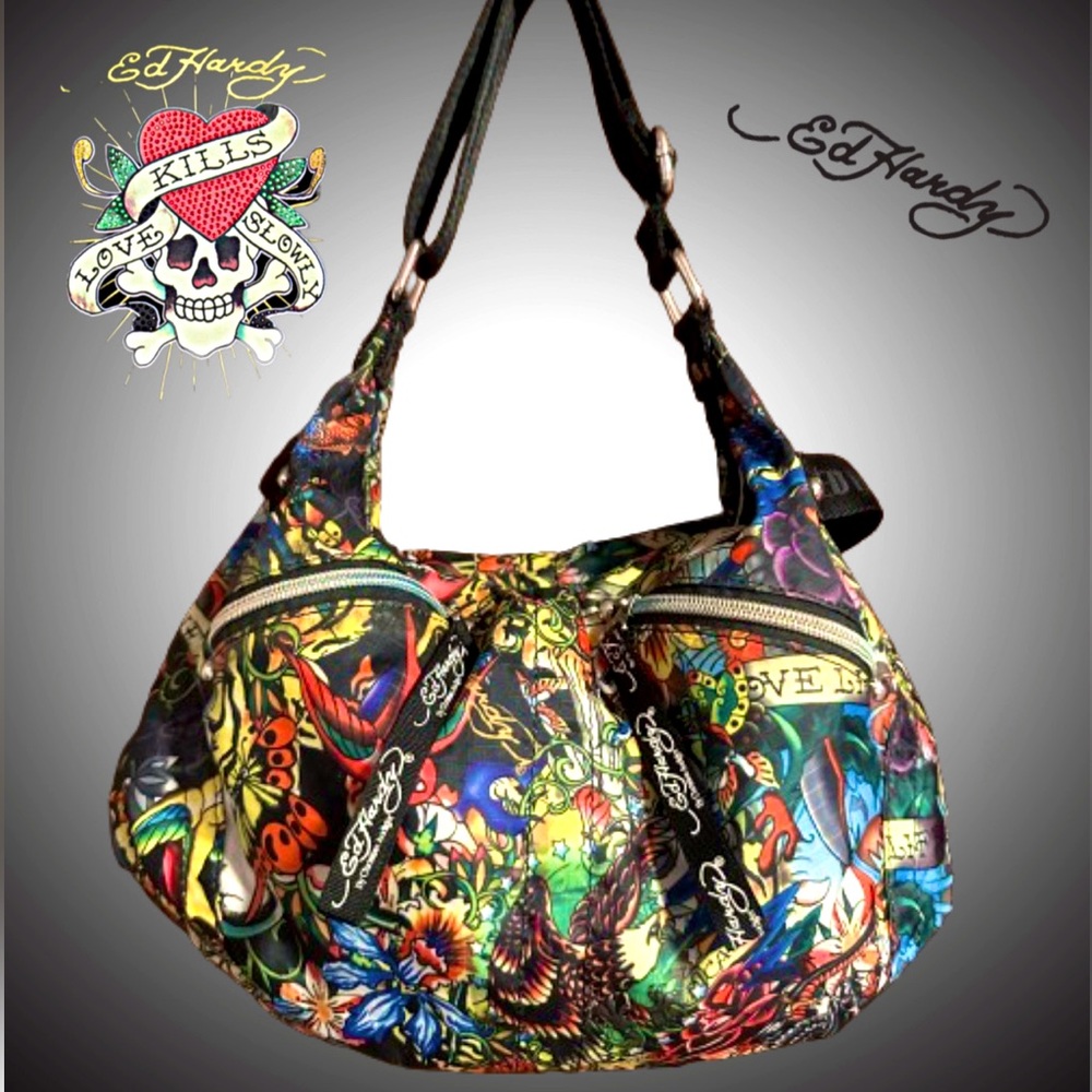 Rare Multicolor Ed Hardy Bag 😍
